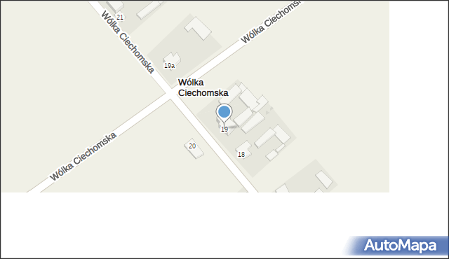 Wólka Ciechomska, Wólka Ciechomska, 19, mapa Wólka Ciechomska