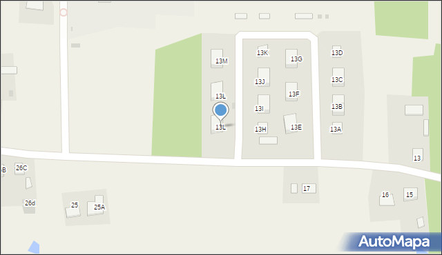 Wólka Cycowska, Wólka Cycowska, 13L, mapa Wólka Cycowska