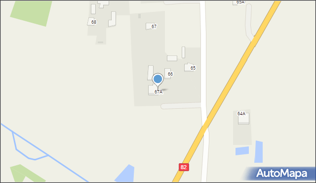 Wólka Cycowska, Wólka Cycowska, 67A, mapa Wólka Cycowska