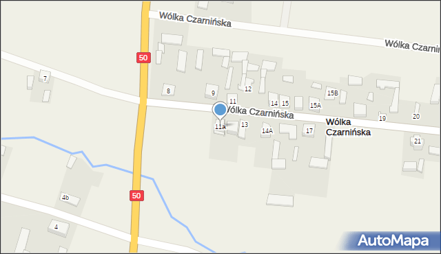 Wólka Czarnińska, Wólka Czarnińska, 11a, mapa Wólka Czarnińska