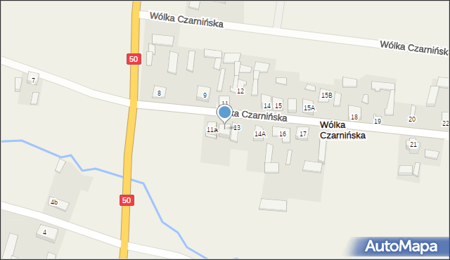 Wólka Czarnińska, Wólka Czarnińska, 11b, mapa Wólka Czarnińska