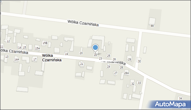 Wólka Czarnińska, Wólka Czarnińska, 22, mapa Wólka Czarnińska