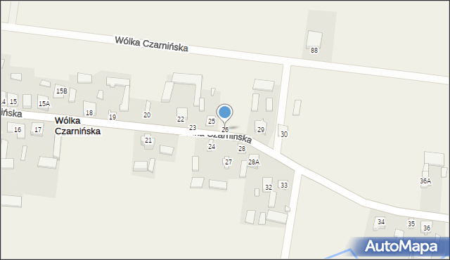 Wólka Czarnińska, Wólka Czarnińska, 26, mapa Wólka Czarnińska