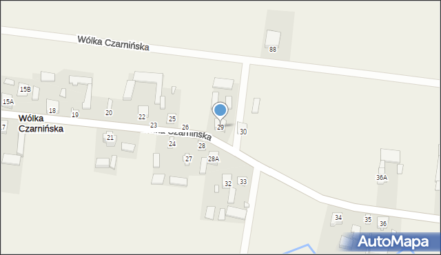 Wólka Czarnińska, Wólka Czarnińska, 29, mapa Wólka Czarnińska