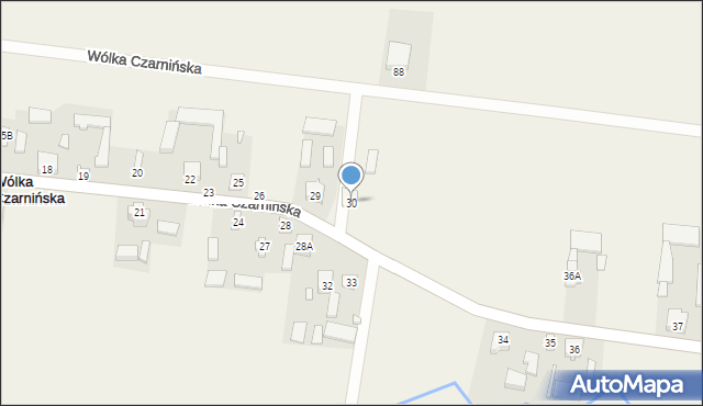 Wólka Czarnińska, Wólka Czarnińska, 30, mapa Wólka Czarnińska