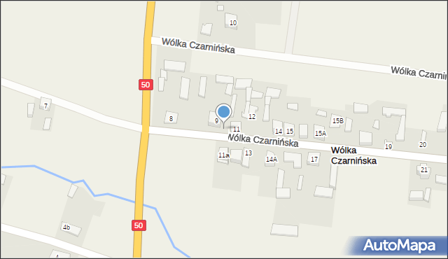 Wólka Czarnińska, Wólka Czarnińska, 9A, mapa Wólka Czarnińska