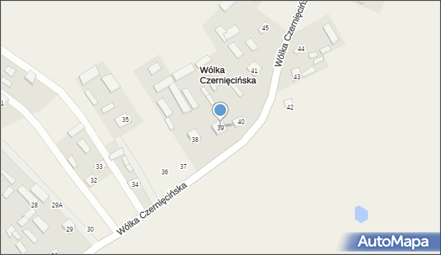 Wólka Czernięcińska, Wólka Czernięcińska, 39, mapa Wólka Czernięcińska