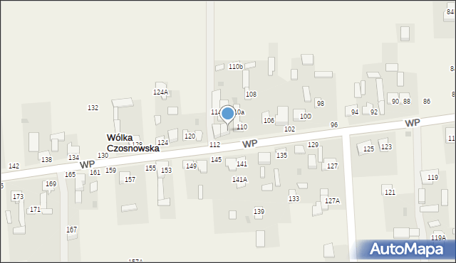 Wólka Czosnowska, Wojska Polskiego, 112, mapa Wólka Czosnowska