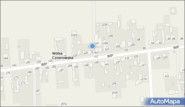 Wólka Czosnowska, Wojska Polskiego, 116, mapa Wólka Czosnowska