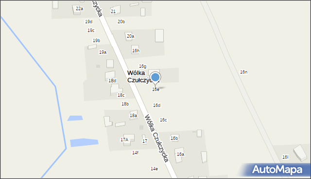 Wólka Czułczycka, Wólka Czułczycka, 16e, mapa Wólka Czułczycka