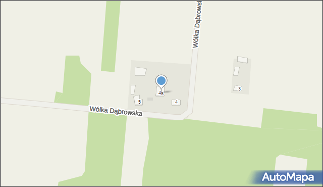 Wólka Dąbrowska, Wólka Dąbrowska, 4a, mapa Wólka Dąbrowska