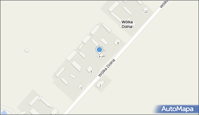 Wólka Dolna, Wólka Dolna, 7, mapa Wólka Dolna