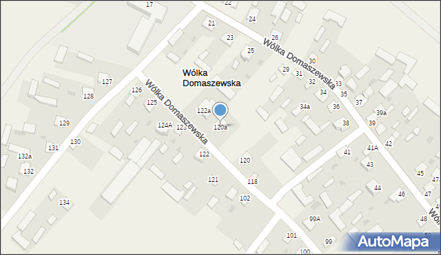 Wólka Domaszewska, Wólka Domaszewska, 120a, mapa Wólka Domaszewska