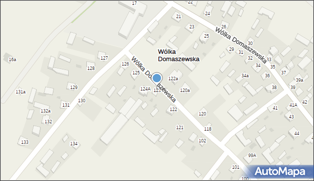 Wólka Domaszewska, Wólka Domaszewska, 123, mapa Wólka Domaszewska