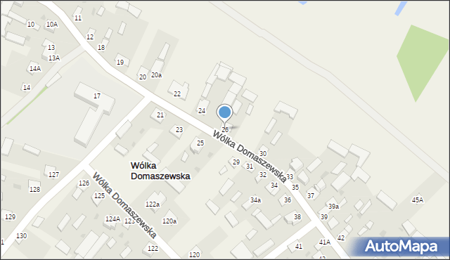 Wólka Domaszewska, Wólka Domaszewska, 26, mapa Wólka Domaszewska