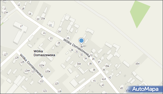 Wólka Domaszewska, Wólka Domaszewska, 30, mapa Wólka Domaszewska