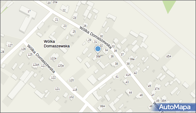 Wólka Domaszewska, Wólka Domaszewska, 34a, mapa Wólka Domaszewska