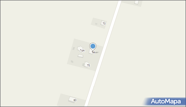 Wólka Domaszewska, Wólka Domaszewska, 74, mapa Wólka Domaszewska
