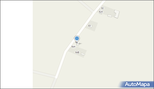 Wólka Domaszewska, Wólka Domaszewska, 84B, mapa Wólka Domaszewska