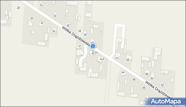 Wólka Drążdżewska, Wólka Drążdżewska, 41, mapa Wólka Drążdżewska