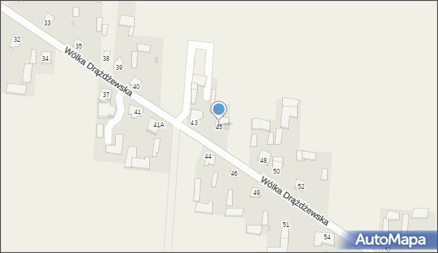 Wólka Drążdżewska, Wólka Drążdżewska, 45, mapa Wólka Drążdżewska