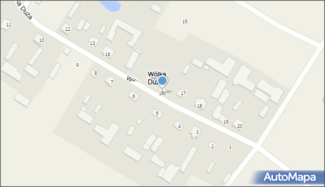 Wólka Duża, Wólka Duża, 16c, mapa Wólka Duża