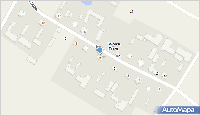 Wólka Duża, Wólka Duża, 6, mapa Wólka Duża