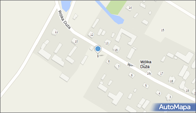 Wólka Duża, Wólka Duża, 9, mapa Wólka Duża