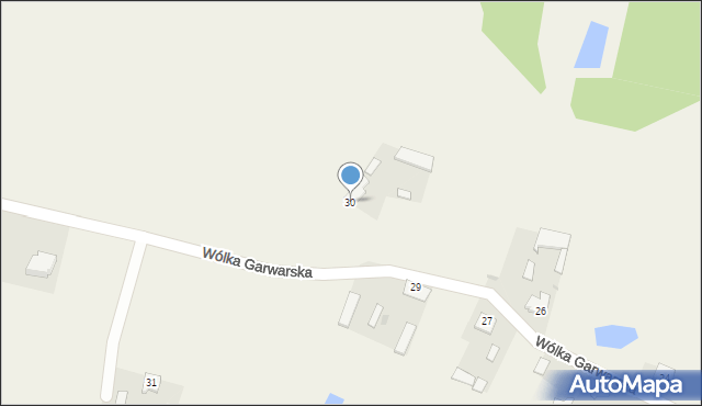 Wólka Garwarska, Wólka Garwarska, 30, mapa Wólka Garwarska