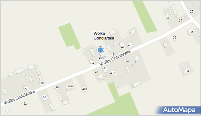 Wólka Gonciarska, Wólka Gonciarska, 45, mapa Wólka Gonciarska