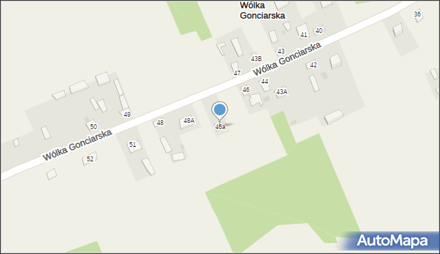 Wólka Gonciarska, Wólka Gonciarska, 46a, mapa Wólka Gonciarska