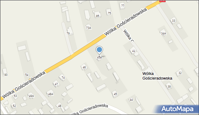 Wólka Gościeradowska, Wólka Gościeradowska, 45a, mapa Wólka Gościeradowska