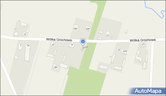 Wólka Grochowa, Wólka Grochowa, 10, mapa Wólka Grochowa