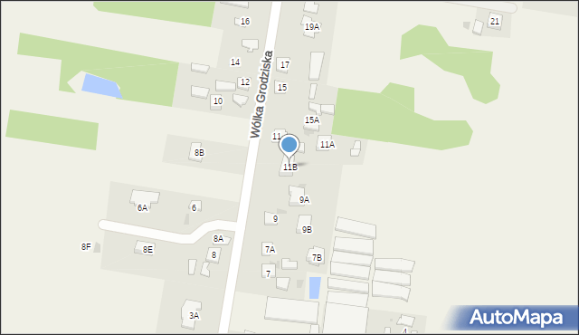 Wólka Grodziska, Wólka Grodziska, 11B, mapa Wólka Grodziska