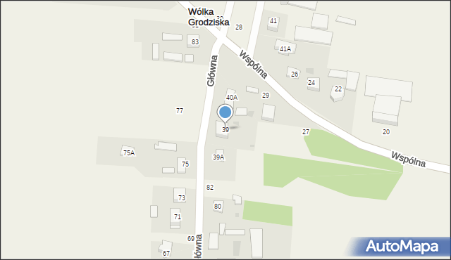 Wólka Grodziska, Wólka Grodziska, 39, mapa Wólka Grodziska