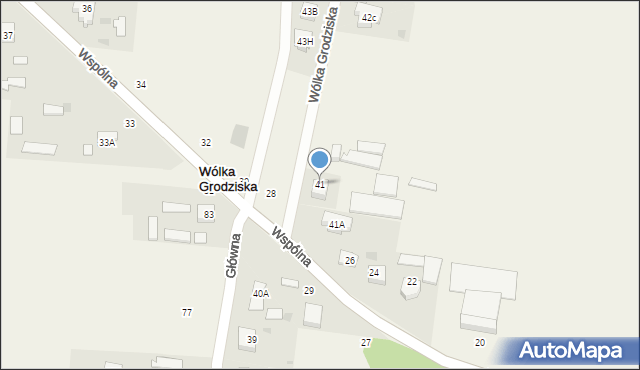 Wólka Grodziska, Wólka Grodziska, 41, mapa Wólka Grodziska