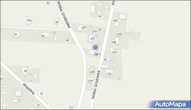 Wólka Grodziska, Wólka Grodziska, 43E, mapa Wólka Grodziska