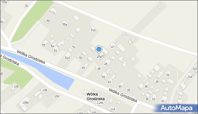 Wólka Grodziska, Wólka Grodziska, 47a, mapa Wólka Grodziska