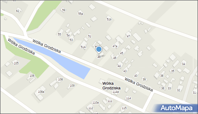 Wólka Grodziska, Wólka Grodziska, 49, mapa Wólka Grodziska