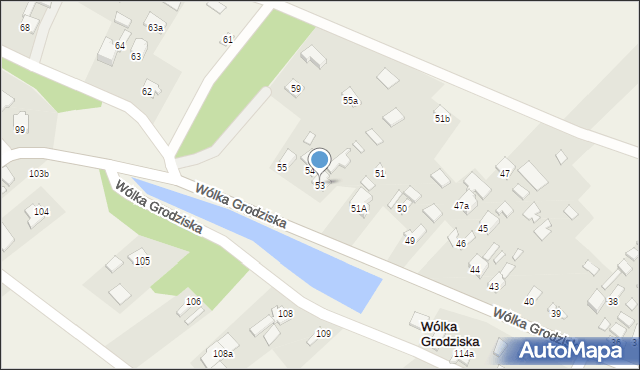 Wólka Grodziska, Wólka Grodziska, 53, mapa Wólka Grodziska