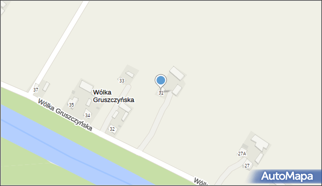 Wólka Gruszczyńska, Wólka Gruszczyńska, 31, mapa Wólka Gruszczyńska