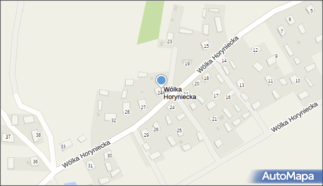Wólka Horyniecka, Wólka Horyniecka, 24a, mapa Wólka Horyniecka