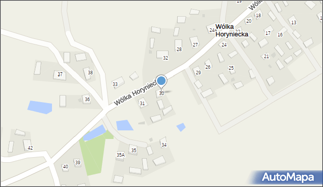 Wólka Horyniecka, Wólka Horyniecka, 30, mapa Wólka Horyniecka