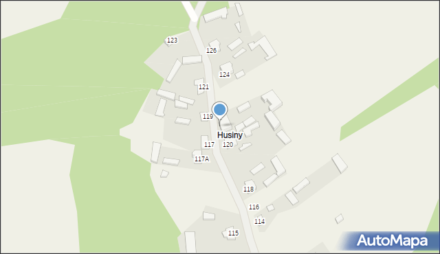 Wólka Husińska, Wólka Husińska, 122, mapa Wólka Husińska