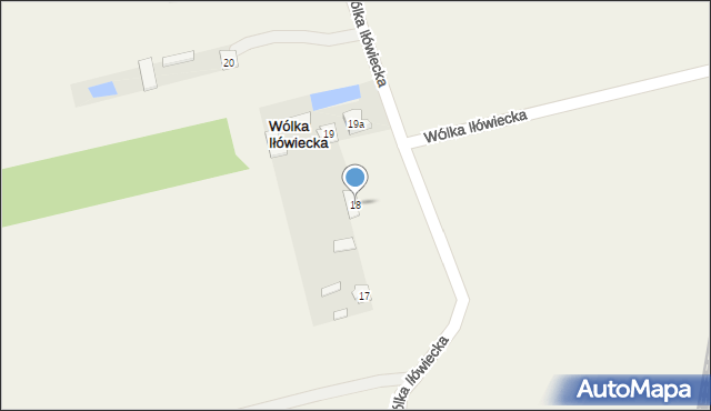 Wólka Iłówiecka, Wólka Iłówiecka, 18, mapa Wólka Iłówiecka