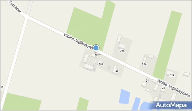 Wólka Jagielczyńska, Wólka Jagielczyńska, 26, mapa Wólka Jagielczyńska