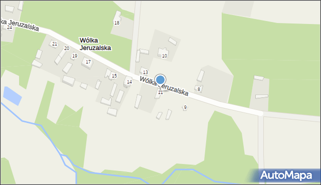 Wólka Jeruzalska, Wólka Jeruzalska, 11, mapa Wólka Jeruzalska