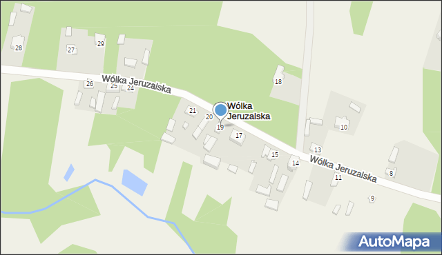 Wólka Jeruzalska, Wólka Jeruzalska, 19, mapa Wólka Jeruzalska