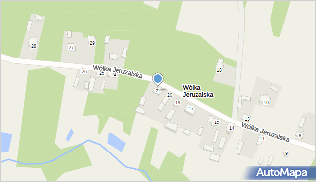 Wólka Jeruzalska, Wólka Jeruzalska, 21, mapa Wólka Jeruzalska