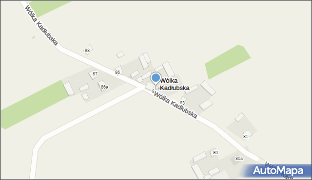 Wólka Kadłubska, Wólka Kadłubska, 84, mapa Wólka Kadłubska